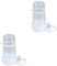 Housoutil Lot De 2 Mangeoires Automatiques pour Animaux De Compagnie Bol De Nourriture pour Hamster Petit Animal De Compagnie 15 X 7 2 X 15 5 Cm Nettoyage Facile