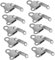 PLAFOPE 10sätze Teiliges Set Metall-hosenhaken Und Bügeln Vintage-nähhaken Für Kreative Kleidung Dekorative Nähhilfen Für Handarbeiten Und