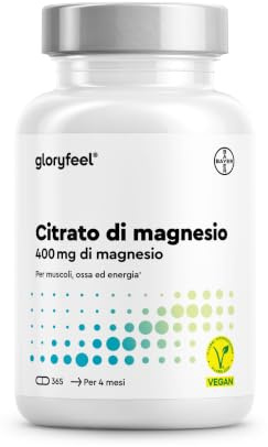 Magnesiumcitrat Kapseln - 2500mg, davon 400mg elementares Magnesium pro Tag - 365 Kapseln Tri-Magnesium Dicitrat hochdosiert - vegan, laborgeprüft, ohne Zusätze & in Deutschland entwickelt