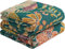 HOORDRY Bohemian Stil Tagesdecke aus 100% Baumwolle für Bett und Sofa, Steppdecke 150 x 200 cm, mehrfarbiges geometrisches und florales Muster, Geschenkidee zu verschiedenen Anlässen, pflegeleicht