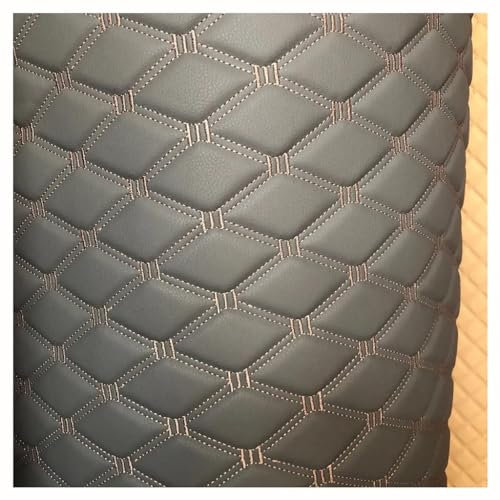 Lederkonzept Gesteppt Stoff Meterware Wildleder-Imitat Kaschiert Karo Polsterstoff Möbelstoff Für Schleifen-Ohrringe, Die Materialbeutel DIY-Handwerk Und Dekoration(Dark Grey,1.6X3m)