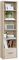 VASAGLE Bibliothèque, Étagère sur 6 Niveaux, Meuble de Rangement Ouvert, Étagère, 24 x 40 x 178,5 cm, pour Salon, Bureau, Salle à Manger, Beige Naturel LBC167L01