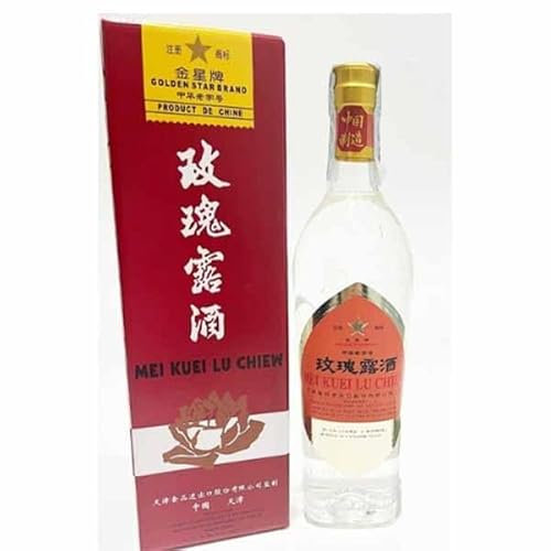 ZenMarket Set Grappa di Rose Ristorante Cinese d'Alta Qualità, Liquore di Rose Cinese, Mei Kui Lu (54% Vol.), 500ml