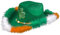 Disfraz de duende de lujo para hombre y adulto, disfraz de duende para el día de San Patricio, sombrero de vaquero verde irlandés, beige, vestido de día de San Patricio