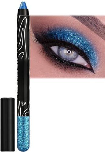 Shimmer Cream Eyeshadow Pen - Waterproof Glitter Eye Shadow Stick for Long-Lasting Blendable Pearlescent Finish