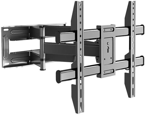 Soporte de pared telescópico universal para TV, soporta televisores de 32 a 75 pulgadas, doble capacidad de peso, altura ajustable, estructura reforzada de seis brazos