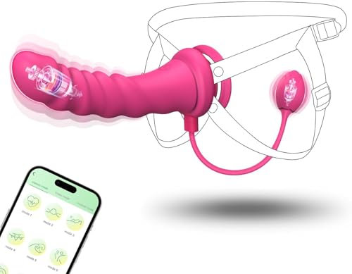 Dildo Doppio Strapon Dildo Anale indossabile Grossi, Realistico Pene, Fallo indossabile, Sex Toys Vibratore per Donna, Toys Sessuali Strap on per Coppie Uomo Donna Lesbica