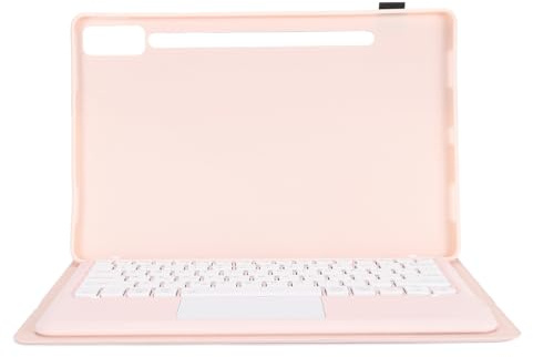 Dilwe Smart Keyboard Schutzhülle mit Trackpad für Tab P12 12,7 Zoll Tablet, Ideal Zum Arbeiten und Lernen, TPU-Material (PINK)