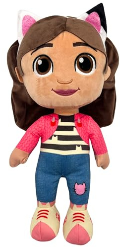 PLAY BY PLAY Gabby’s Dollhouse Plüschtiere – Gabby & Pandy Paws Katze – 46 cm Kuscheltier Set | Weiches Stofftier aus der beliebten Netflix-Serie Kinder & Fans (Gabby)