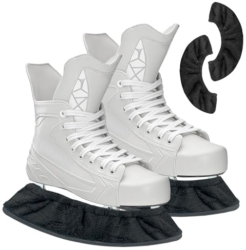 Feruchun 1 Paar Kufenschoner Schlittschuhe,Schlittschuh Schoner,Kufenschutz Schlittschuhe,Kufenstrumpf Eishockey,Elastische kufenstrümpfe für Damen Herren
