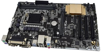 Carte Mere pc Carte mère Fit for ASUS H110-PLUS LGA 1151 Compatible avec Les processeurs i7-6700K, i5-6600K et i3-6300, 2 emplacements DDR4, Intel H110 PCI-E 3.0, Format ATX