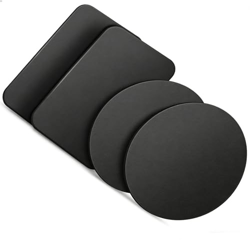 Thin Metal Plate,Sticker Metal Plates Replacement,phone magnet,pack of 4 | phone magnet for car Mobile Magnetic,Phone Car Holder Compatible with Magnetic Car Mount etc(Black)