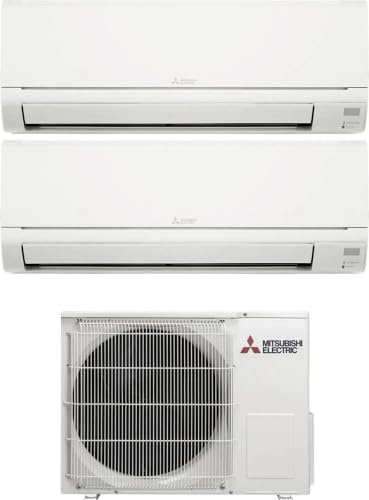MSZ-HR25VFK + MSZ-HR25VFK + MXZ-2HA40VFE1 - Climatizzaztore Dual Split 9000 + 9000 Btu Inverter con Pompa di Calore Classe A++/A+