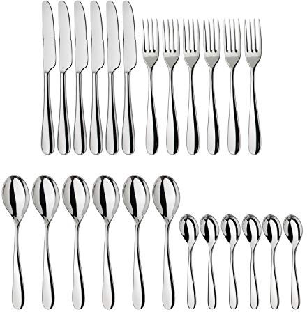 Alessi - Besteck-Set - Nuovo Milano - Edelstahl - Hochglanz - 24-teilig