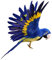 Künstliche Gefiederter Vogel Tiervogel Garten Figur Dekofigur Dekoration Vogel Scarer Garten Ornament, Papagei Blau