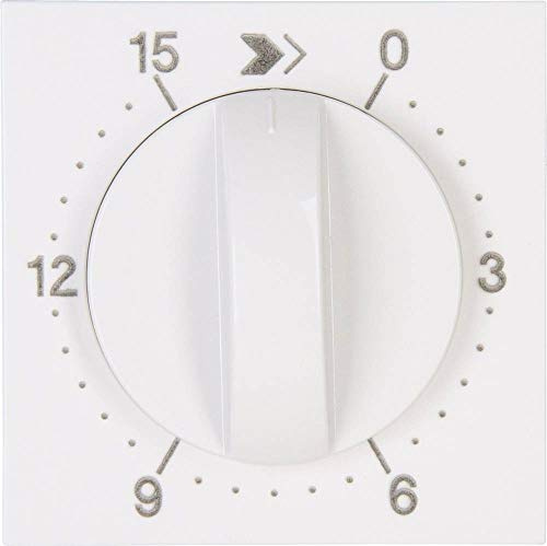 HK07 - Abdeckung für mechanische Zeitschaltuhr, Laufzeit:15 min., Farbe: reinweiß