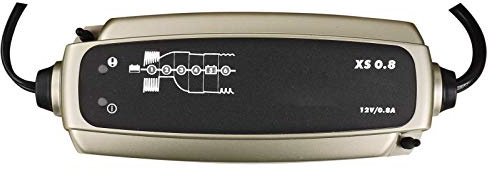 CETEK Chargeur de batterie | 6 à 8 niveaux | 12 V | 32 Ah à 160 Ah | entièrement automatique | charge de maintien | Idéal pour charger la batterie de bord | Batterie de voiture | Batterie de voiture