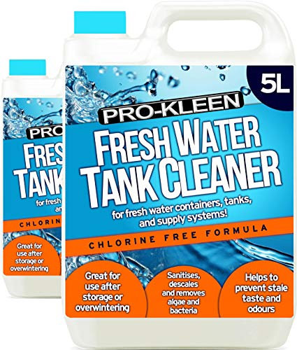 Pro-Kleen Fresh Water Tank Cleaner (10 Litres) - Sanitises, Descales, Removes Algae & Bacteria - Prevents Stale Taste & Odours