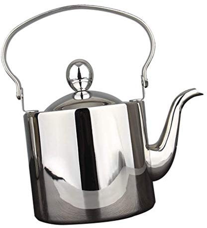 Backbayia Whistling Kettle Coffee Container Stainless Steel Home Cafetiere Utensils (2L)