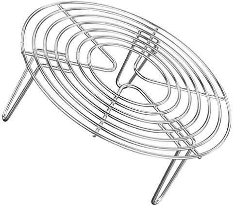 Cabilock Supporto per Griglia a Vapore da Cucina Griglia per Cottura a Vapore in Acciaio Inossidabile Griglia per Pentola a Pressione (20X7 Cm)