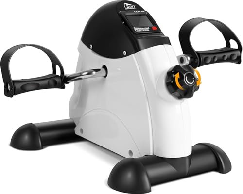 Mini Exercise Bike Pedal Exerciser Resistance Cycle Indoor Gym White