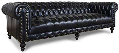 jvmoebel XXL Big Sofa Couch Chesterfield 240cm Polster Sofas 4 Sitzer Leder Textil #272