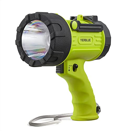 YIERBLUE Rechargeable Spotlight Flashlight with 2000,000 High Lumen LED