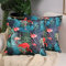 COFEDE 2 Stück wasserdichte Outdoor-Kissenbezüge, wasserabweisend, Streukissenhüllen für draußen, Sofa, Schlafzimmer, Bank, Dekokissenbezug, 45 x 45 cm, mit unsichtbarem Reißverschluss (Flamingo)