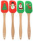 YARNOW Silikon Spatel Weihnachten Thema Teigschaber Spachtel Hitzebeständig Spatula Antihaft Kuchencreme Butter Spatel Mischschaber für Kochen Backen Rühren 4 Stück (zufälliger Stil)