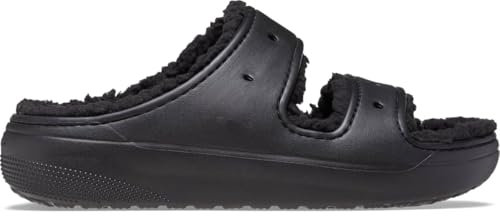 Crocs Unisex Erwachsene Classic Cozzzy Sandal Sandalen, Black/Black, 41/42 EU