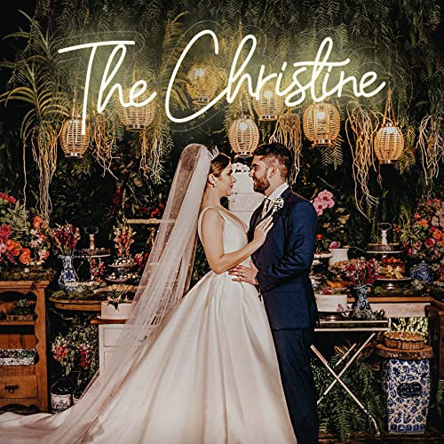 IbayNawi Néon Enseignes lumineuses Personnalisable LED néon signe veilleuse Neon Mural pour Decoration Chambre, Decoration Mariage, Restaurants et Les Bars（50-241cm, 1 Line Text)