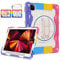 ROSROME for iPad Air 5th 4th Generation 10.9 inch Case,iPad Pro 11 Case 4th 3rd 2nd 1st Gen (2022 2021 2020 2018) for Kids with Screen Protector 360 Stand Hand Strap