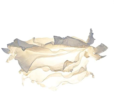perfk Abat-Jour en Papier décoration luminaire Suspendu Fleur Abat-Jour pour Salon Bureau Restaurant Chambre décor, M
