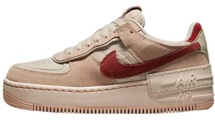 Nike. Damen Air Force 1. Shadow Sneaker, Beige, 40 EU