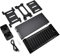 KOSDFOGE ABS Vertikal Konsolen Ständer Kühl Ventilator Spielscheibe Halter Kompatibel mit PS4 Slim PRO XboxONE S Schwarz