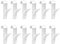 YHJZSM 12 Pieces Towel Rack, Tubular Radiator Tub Hook, Bathroom Rear Radiator Cover Hook