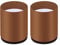 Leisurealeaneag Rehausseurs de meubles, rehausseurs de lit, chaise, canapé - Rond - 6 x 10 cm - Marron