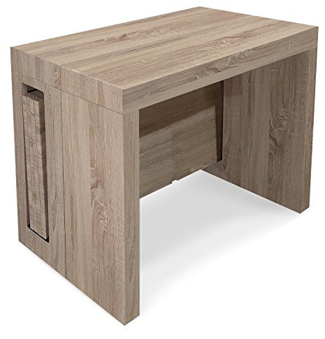 INTENSE DECO Loki - Table Console Extensible Imitation Chêne Clair
