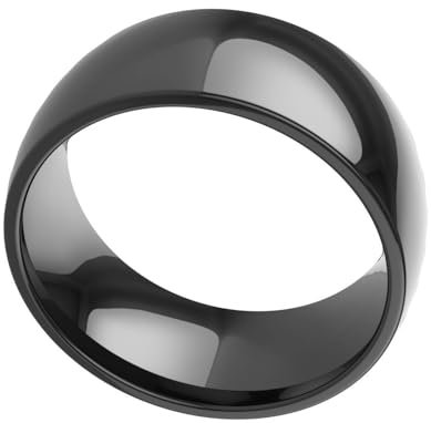 ALIWO Wasserdichter Keramik-NFC-Ring, Tragbarer Smart-Ring mit Omni-Sensor-Technologie, Kompatibel mit Android Und Ios (Size : 11#)