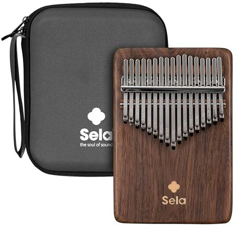 Sela Kalimba 17 Black Walnut Solid