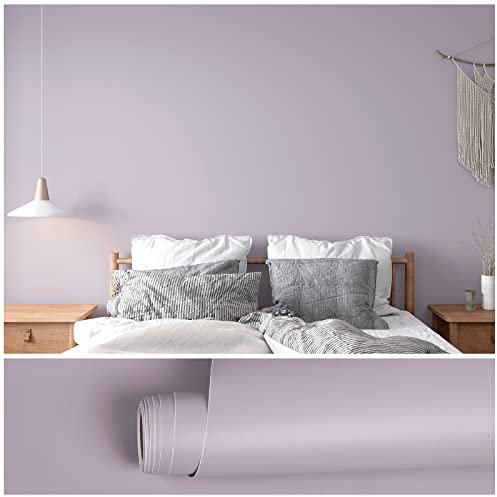 VEELIKE Wallpaper Purple Vintage 40 cm x 900 cm Self-Adhesive Film Purple Matt Furniture Film for Tables Adhesive Film Furniture Decoration Living Room Cabinet Bedroom Kitchen Wallpaper Wall Washable