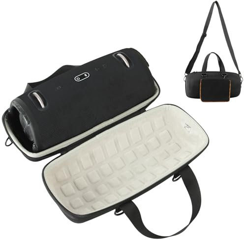 BeisDirect Travel Case for JBL Xtreme 3 Speaker, Hard EVA Carring Case with Shoulder Strap Storage Bag for JBL Xtreme3 Portable Wireless Bluetooth Speaker and Accessories (Grey Lined)