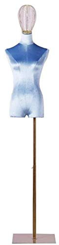 IUokLU Weibliche Schaufensterpuppe Torso Dummy Display Schneiderpuppe für Modedesigner Schneiderei Schneider Garderobe Höhenverstellbar für Hosen Kleidung Kleid Display