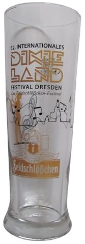 Brauerei Feldschlößchen - 52. Internationales Dixieland Festival Dresden 2024 - Bierglas - Glas 0,25 l.