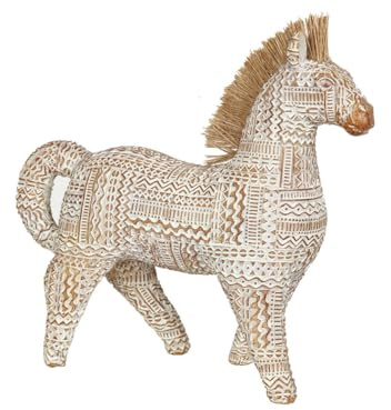 Romimex Dekofigur, Beige, Polyresin, Zebra, 9 x 26 x 27 cm