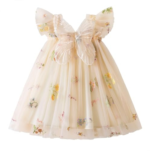NNJXD Abito da Ballo da Cerimonia per Ragazza di Fiori Abito da Ballo Principessa Taglia 5-15 Anni