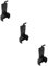 Vaguelly 3sets Interphone Holder Belt Clip for Versatile Design for Personal Professional Use 2pcs*3