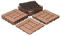 Ollewiellan 55 Stück WPC Terrassenfliesen, 30x30cm Balkon Bodenfliese,WPC Fliesen mit Klick-System,Balkonfliesen in Holzoptik,Terrassendielen Wasserfest für Terrasse,für 5m²,Braun