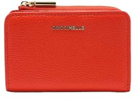 Coccinelle METALLIC SOFT, Orange (R29 Gazpacho), 13X9, Geldbörse mit Klappe