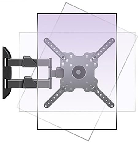 HILLPORT 360° Rotation Vertical TV Wall Mount 32-50 Inch Full Motion Bracket Portrait Mode Support Holds 19.8kg VESA 400x400mm Swivel Tilting for TVs & Monitors DY3255XZ